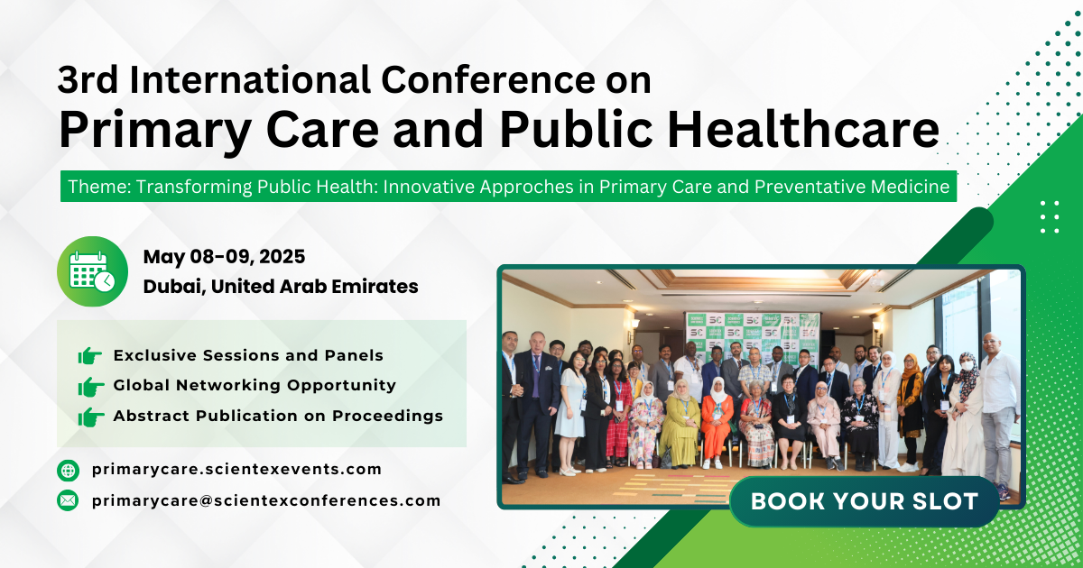 3rd International Conference on Primary Care and Public Healthcare 2024